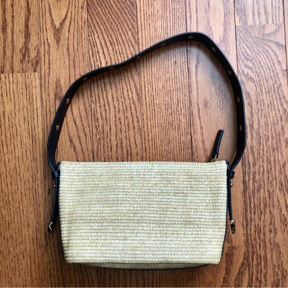 Madewell The Sun Medallion Straw Raffia
Tan Blue Shoulder Bag NWT - Picture 4 of 11